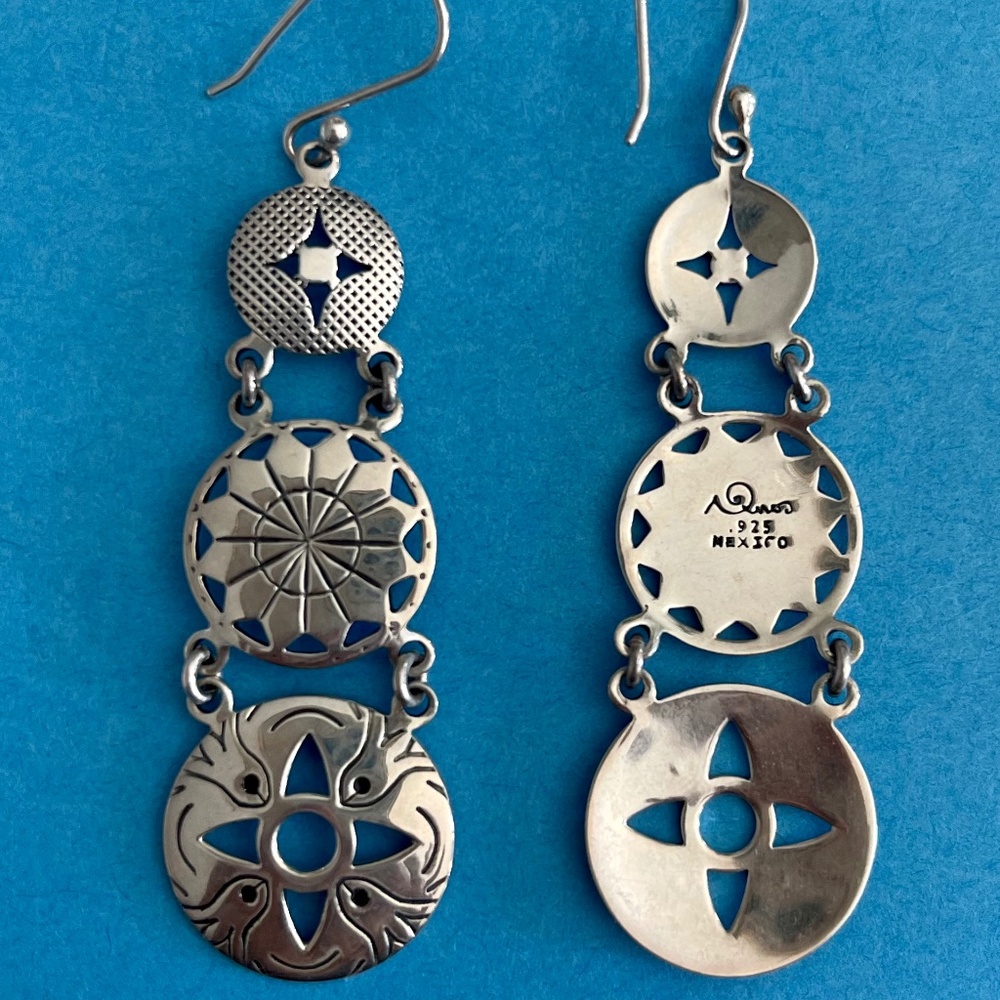 925 Solid Sterling Silver Handcrafted Designer Da… - image 2